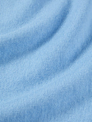 Women's Commuter Wool-Blend Cropped Blue Knit Cardigan