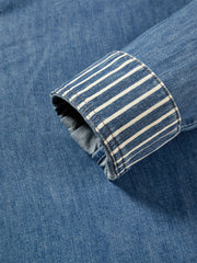 Women's Loose-Fit Washed Denim Shirt