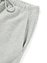 Women's Casual Knit Elastic-Waist Curved-Leg Pants