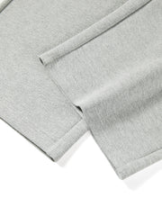 Women's Casual Knit Elastic-Waist Curved-Leg Pants