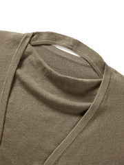 Women's Halter-Neck Layered-Look Knit Top