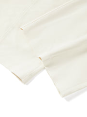Women's Commuter White Curved-Leg Pants