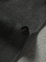 Men's Commuter Stand-Collar Wool-Blend Double-Face Coat