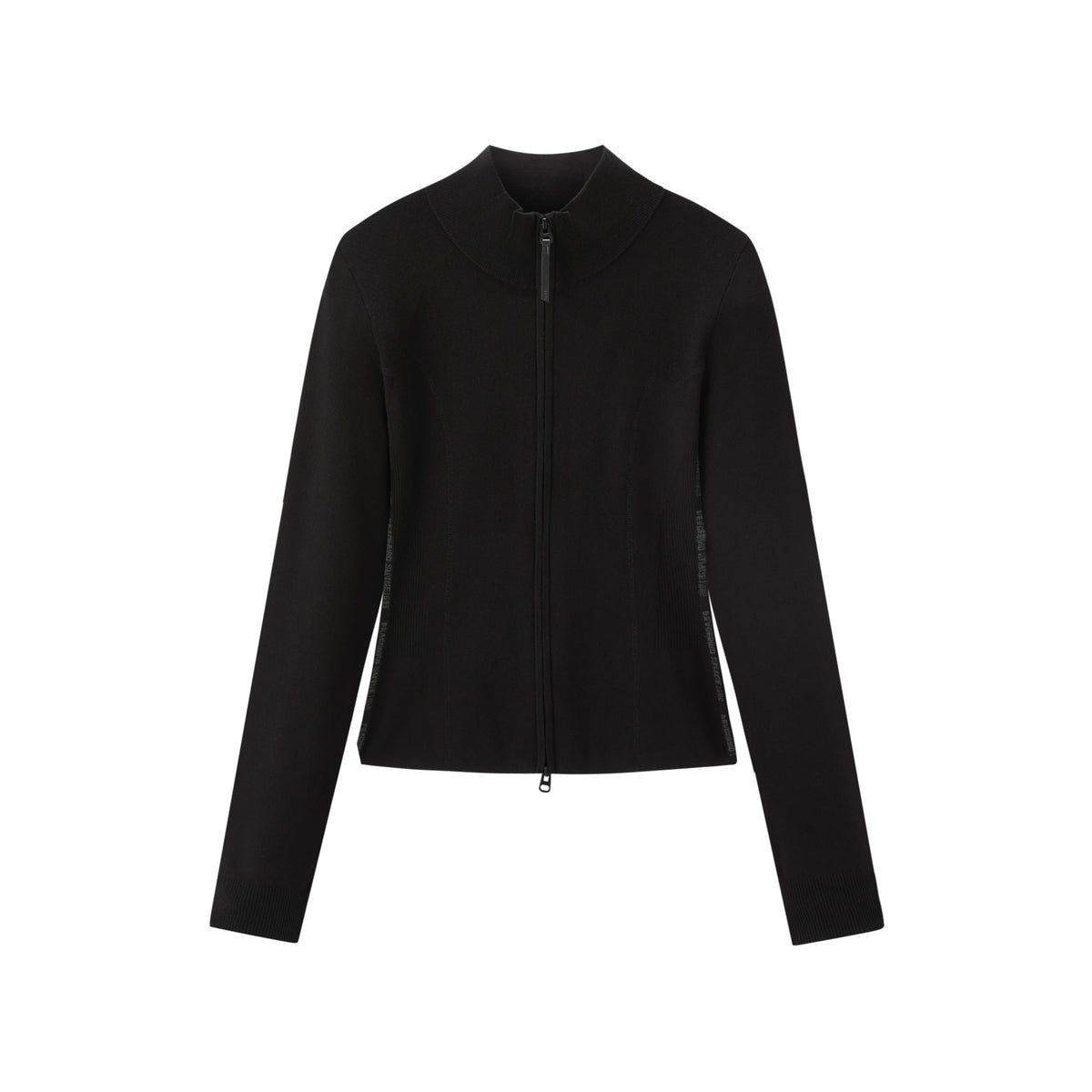 Women's Casual Solid Double-Zip Corset-Seam Cardigan