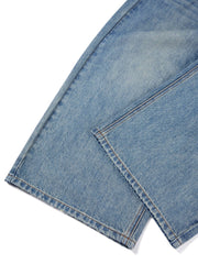 Women's Casual Wide Leg Cropped Straight Jeans