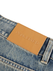 Women's Casual Loose Fit Cropped Cargo Jeans
