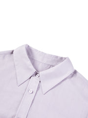 Women's casual lightweight sheer long-sleeve blouse