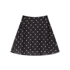 Women's Polka-Dot Chiffon Skirt