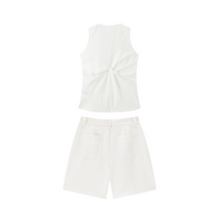 Women's Minimal Vest and Shorts Set