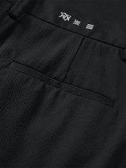 Men's Tencel Seersucker Cropped Tapered Pants