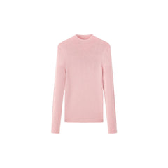 Women's Pink Sheep Wool Pullover Sweater