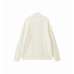 Women's Wool-Blend Star-Jacquard Knit Cardigan