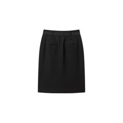 Women's Front-Slit Midi Skirt