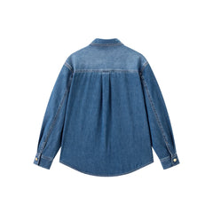 Women's Oversized Cotton Denim Shirt