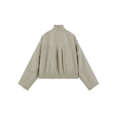 Women's Boxy Cropped Utility Jacket