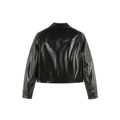 Women's PU Textured Jacket