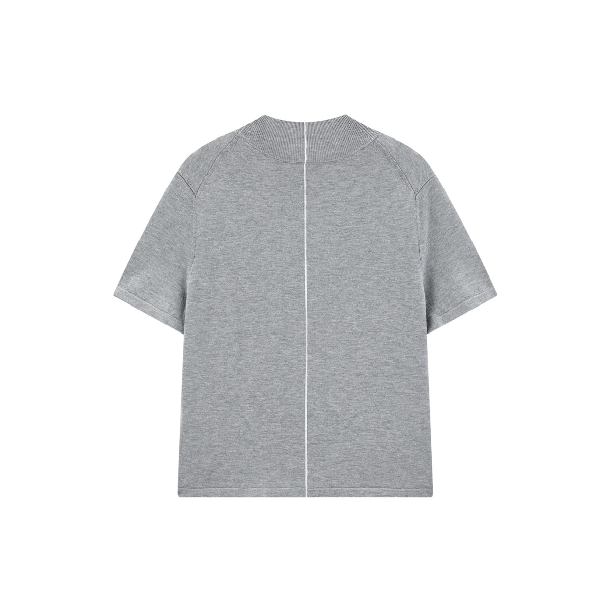 Women's Acetate Short-Sleeve Half Turtleneck Knit Top