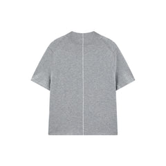 Women's Acetate Short-Sleeve Half Turtleneck Knit Top