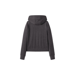 Women's Rhinestone Letter Zip Up Hoodie