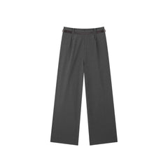 Women's Wide-Leg Suit Trousers with Belt
