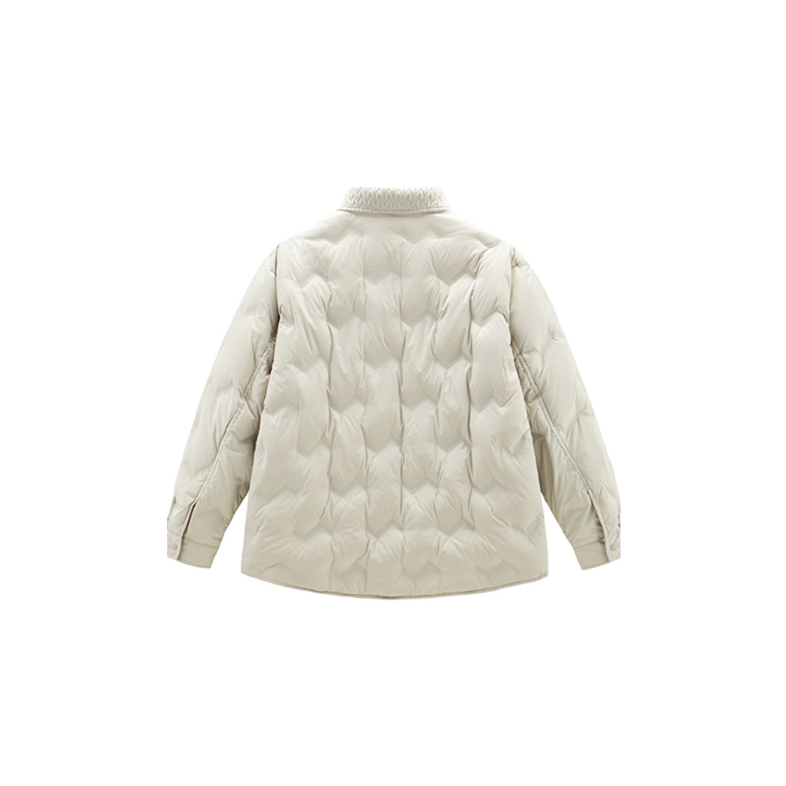 Men's Khaki Quilted Puffer Jacket