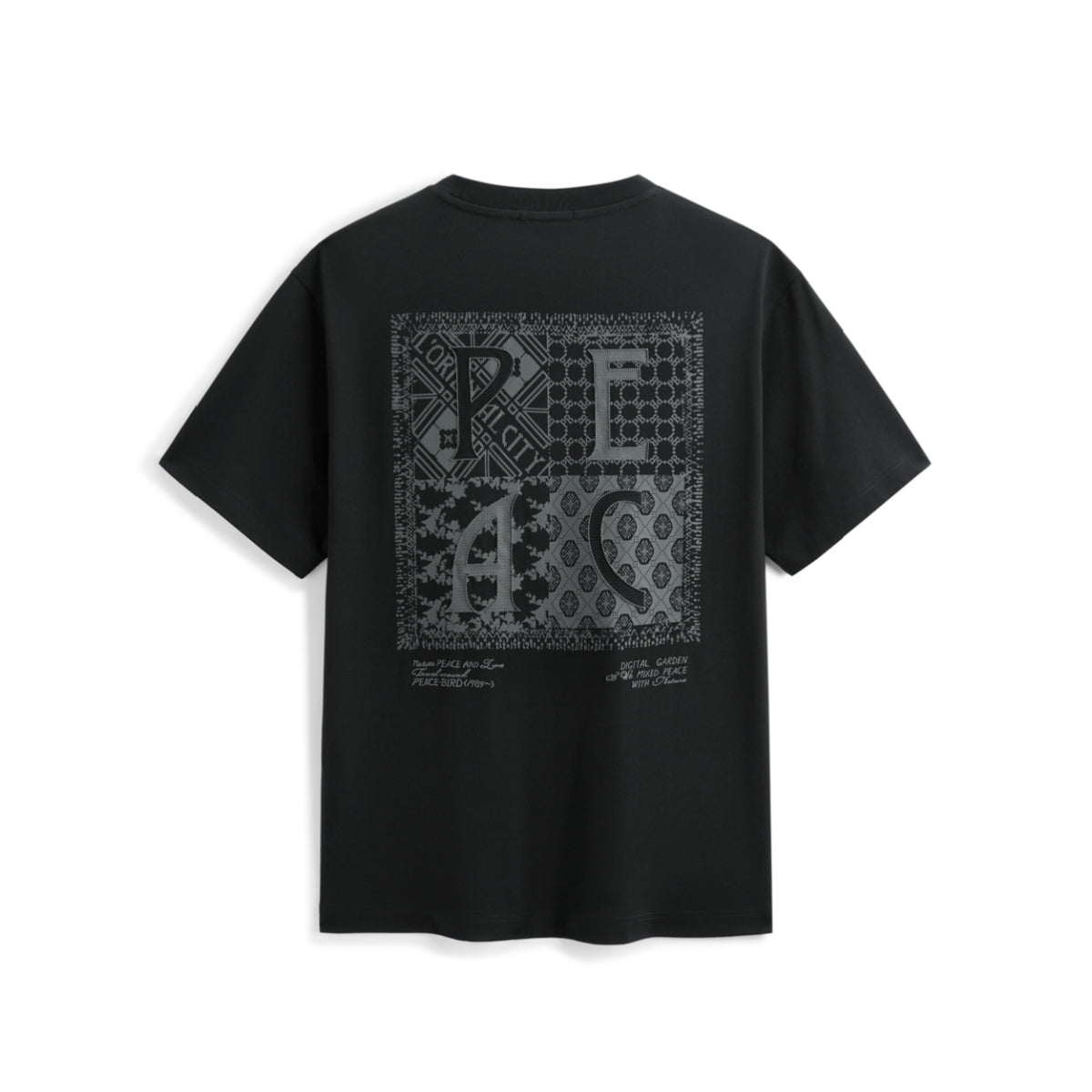 Men's Heavyweight Printed Embroidered T-Shirt