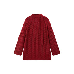 Women's Cable Knit Drop Shoulder Sweater