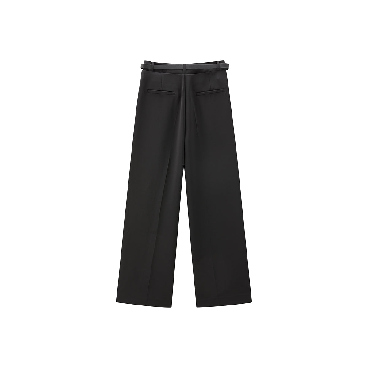 Women's Belted Elegant Straight Pants