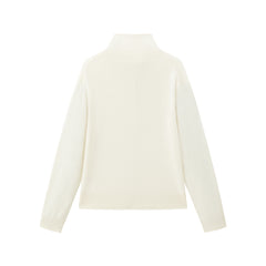 Women's Wool-Cashmere Blend Mock-Neck Cardigan