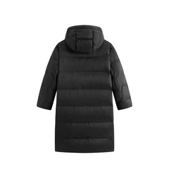 Men's Long Thermal Hooded Goose Down Coat