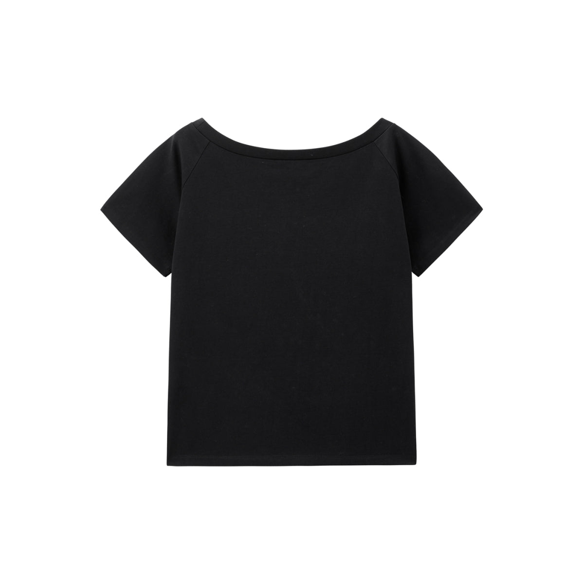 Women's Embroidered Boat-Neck T-Shirt