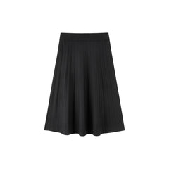 Women's High Waist Midi Knit Skirts