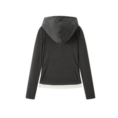 Women's Contrast Layered-Look Ruched Top