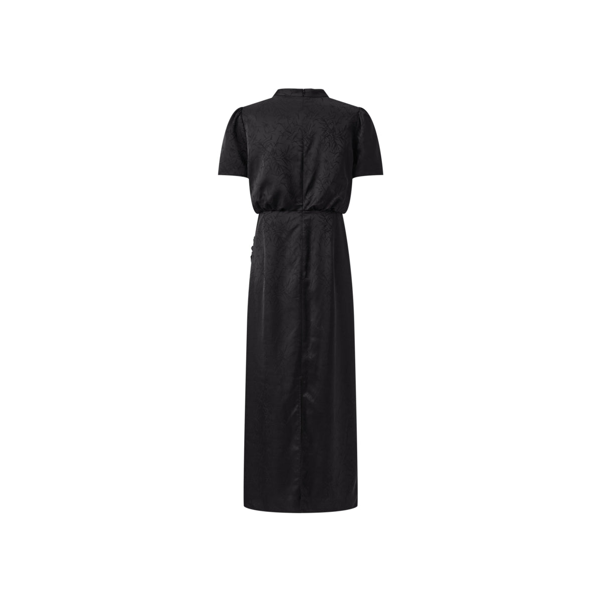 Women's  Chinese-Style Satin Jacquard Midi Dress