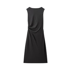 Women's Sleeveless Ruched-Waist Dress