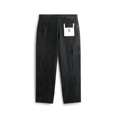 Men's Textured Straight-Leg Cargo Jeans
