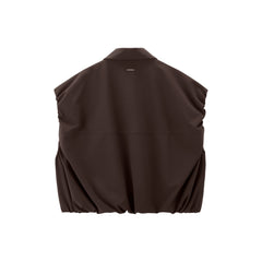 Women's Brown Utility-Inspired Casual Set