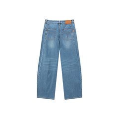 Women's Washed Banana-Leg Jeans