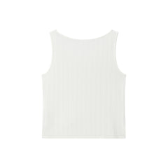 Women's Asymmetric Slit Knit Tank