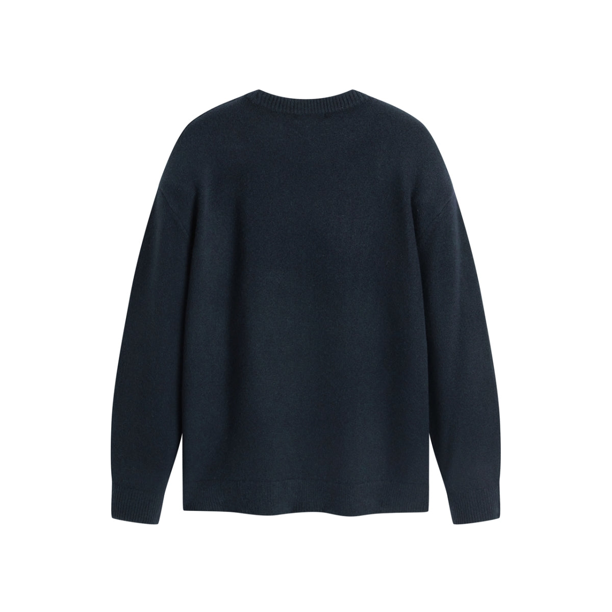 Men's Relaxed Fit Textured Jacquard Sweater