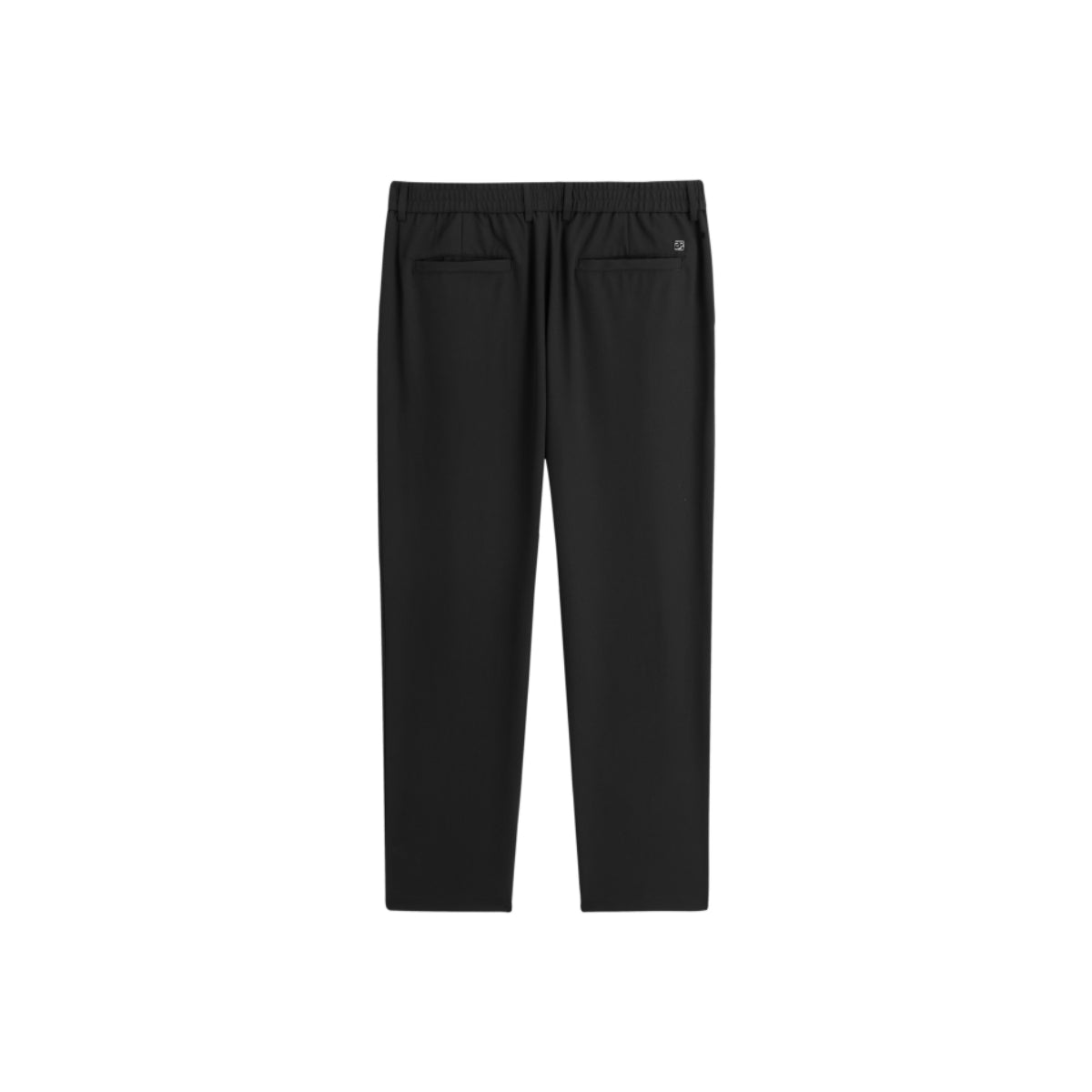 Men's Minimalist Elastic-Waist Straight-Leg Pants