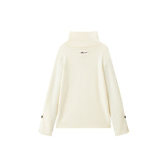 Women's Cashmere-Blend Asymmetric-Neck Knit Sweater