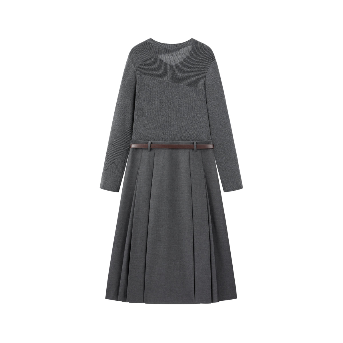 Women's Wool-Blend Knit Panel Dress
