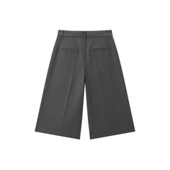 Women's Cropped Wide-Leg Trousers