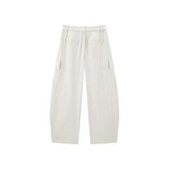 Women's High-Waisted Barrel-Leg Utility Pants