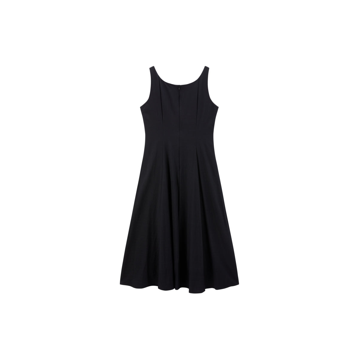 Women's Textured Square-Neck A-Line Sleeveless Dress