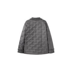 Women's Textured Patchwork Puffer Jackets