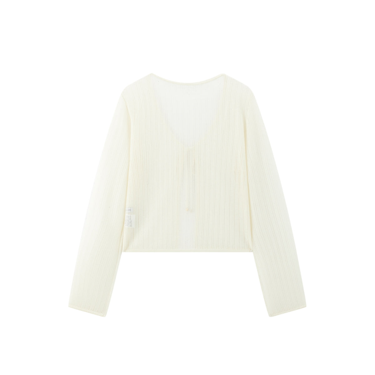 Women's Cropped Tie-Front Knit Cardigan