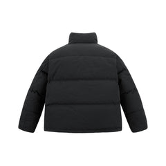 Men's Textured Jacquard Stand-Collar Down Jacket