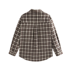Men's Oversized Vintage Plaid Shirt